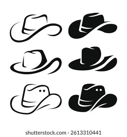 Cowboy Hat Logo Vector Illustration