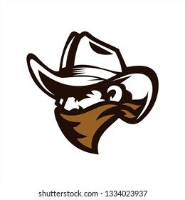 cowboy hat man logo