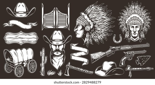 Cowboy hat  rifle