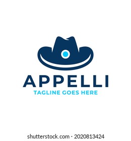 Cowboy Hat Shop Illustration Logo Design