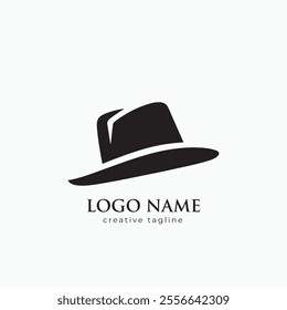 Cowboy hat silhouette. cowboy hat isolated on white background. Vector illustration. cowboy hat illustration. hand drawn cowboy hat.