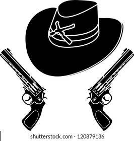 cowboy hat stencil vector illustration stock vector royalty free 120879136