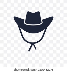 Cowboy Hat transparent icon. Cowboy Hat symbol design from Desert collection. Simple element vector illustration on transparent background.