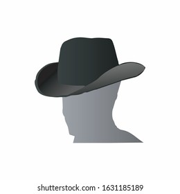 Cowboy hat in vector art design