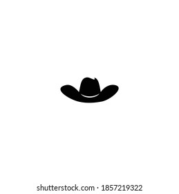 Cowboy-Hut-VektorClip einzeln auf weißem Hintergrund