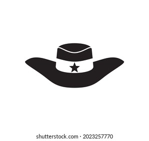 cowboy hat vector clip art, western wear icon