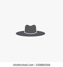 cowboy hat vector icon