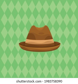 Cowboy Hat Vector Illustration. Father Day's Design Concept.