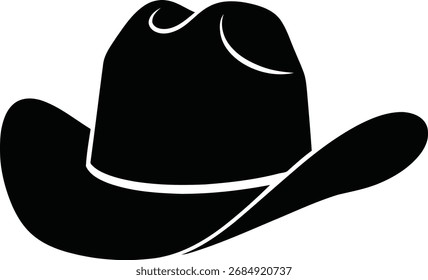 Cowboy hat vector illustration icon