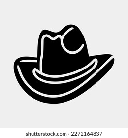 cowboy hat vector illustration isolated