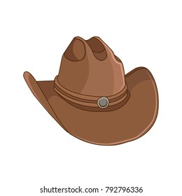 Cowboy Hat Vector Illustration Isolated