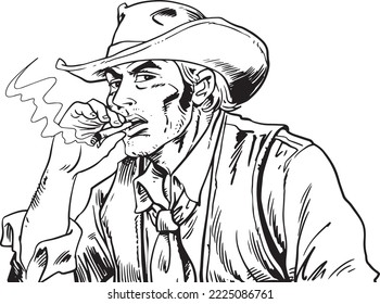 Cowboy and  hat