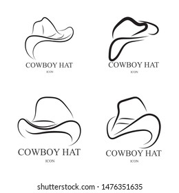 
cowboy Hat vector symbols logo black color