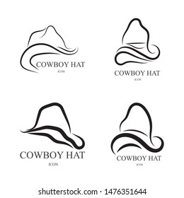
cowboy Hat vector symbols logo black color