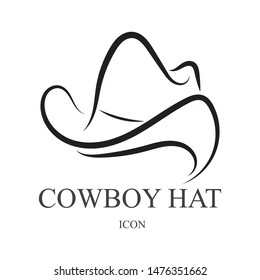 
cowboy Hat vector symbols logo black color