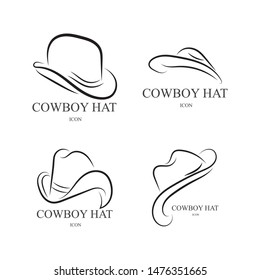 
cowboy Hat vector symbols logo black color