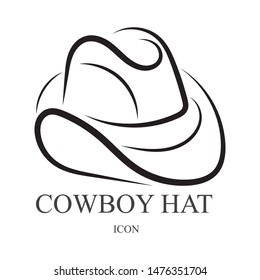 
cowboy Hat vector symbols logo black color