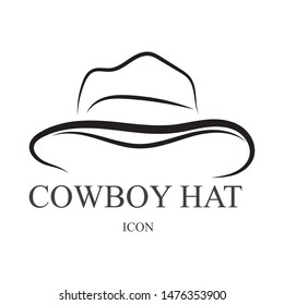 cowboy Hat vector symbols logo black color