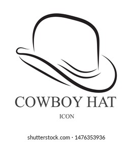 cowboy Hat vector symbols logo black color