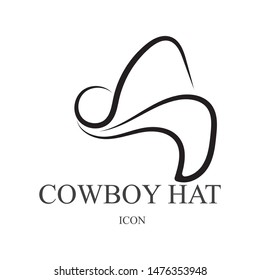 cowboy Hat vector symbols logo black color