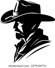 Cowboy - High Quality Vector Logo - Vector illustration ideal for T-shirt graphic