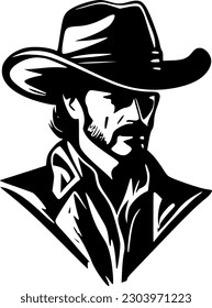 Cowboy - Hochwertiges Vektorlogo - Vektorgrafik ideal für T-Shirt-Grafik