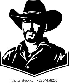 Cowboy - High Quality Vector Logo - Vector illustration ideal for T-shirt graphic