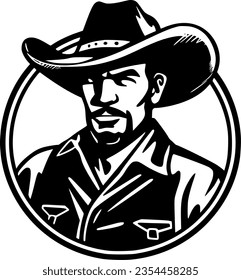 Cowboy - Hochwertiges Vektorlogo - Vektorgrafik ideal für T-Shirt-Grafik