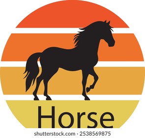 Cowboy horse t-shirt design vector design 