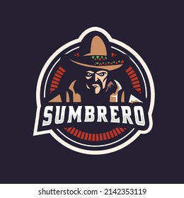 Cowboy hunter vector mascot logo design with modern illustration concept style for badge, emblem, e sport logo and tshirt printing.