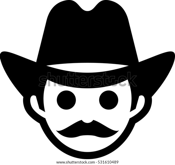 Cowboy Icon Stock Vector (Royalty Free) 531610489