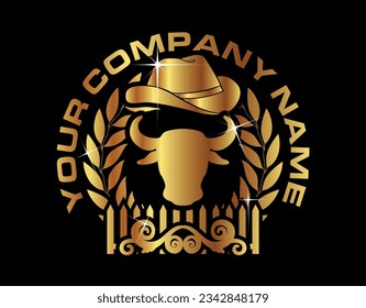 Cowboy Icon, Cowboy Hat, Wildwest logo, Usa, Masculine Cowboy Strong Sign, Elegance-Premium- Stylish Logo, Best Choice