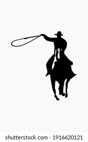 Cowboy icon illustration design template vector