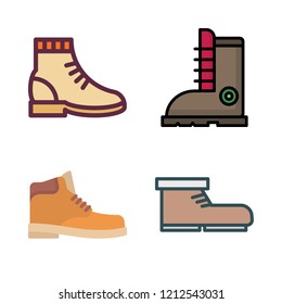 cowboy icon set. vector set about boots and boot icons set.