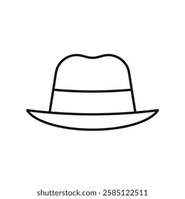 Cowboy icon. simple thin line vector icon