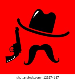 Cowboy icon. vector illustration
