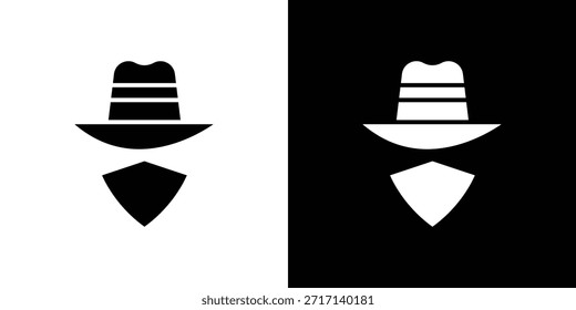 Conjunto de ícones de Cowboy. ícones de vetor projetados em estilo preenchido