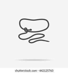 Cowboy lasso icon. Vector concept illustration for design.