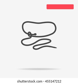 Cowboy lasso icon. Vector concept illustration for design.