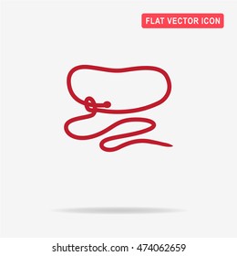 Cowboy lasso icon. Vector concept illustration for design.