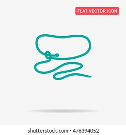 Cowboy lasso icon. Vector concept illustration for design.