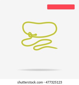 Cowboy lasso icon. Vector concept illustration for design.
