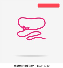 Cowboy lasso icon. Vector concept illustration for design.