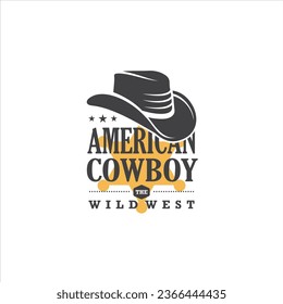 Cowboy Logo Design Vector Image