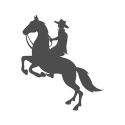 Cowboy Logo Icon Design Illustration