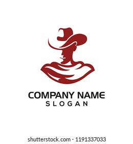 Cowboy logo icon template