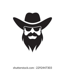 Cowboy logo images illustration design