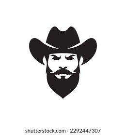 Cowboy logo images illustration design