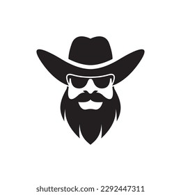 Cowboy logo images illustration design