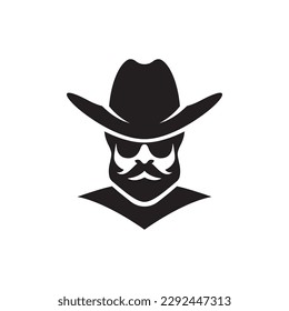 Cowboy logo images illustration design